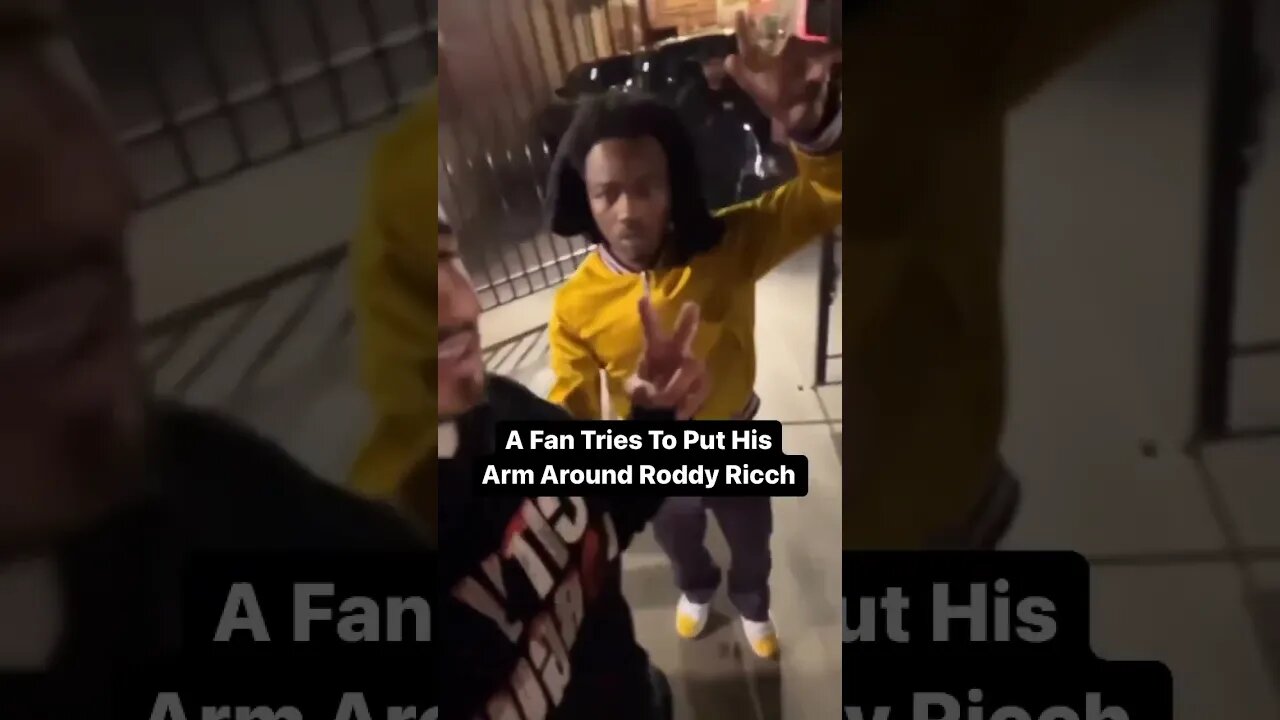 A Fan Tries To Lil Boy Roddy Ricch