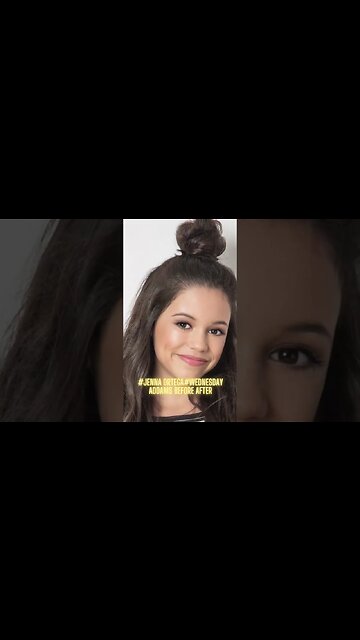 #jenna ortega #wednesday addams #before after #shorts