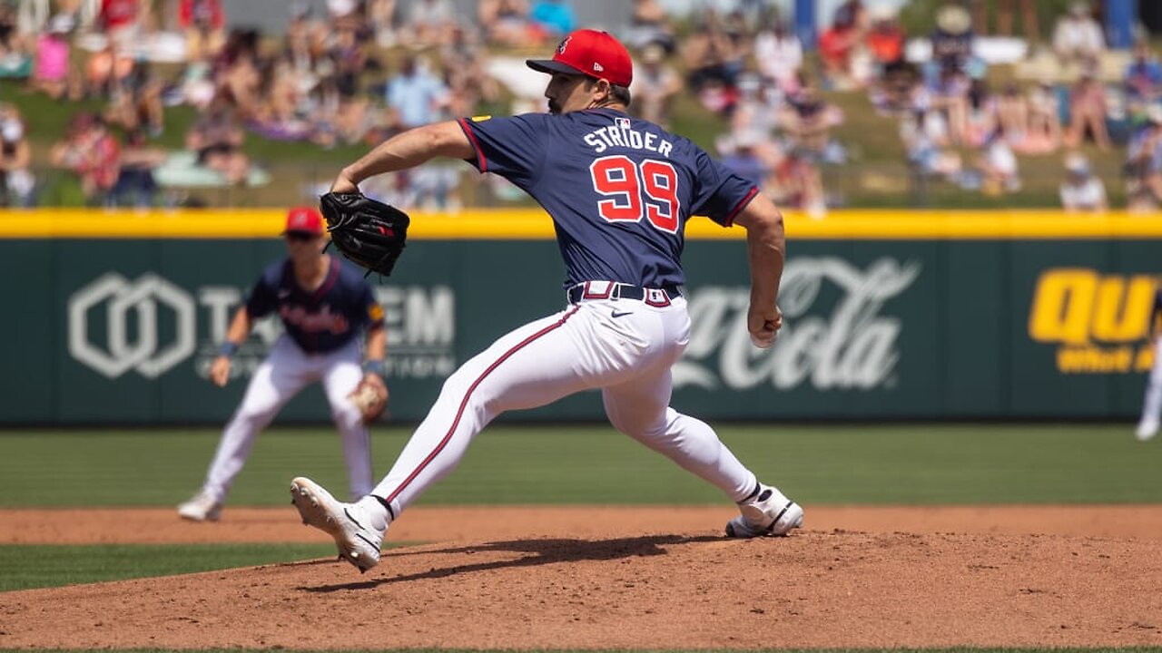 Spencer Strider strikes out nine batters vs. Twins