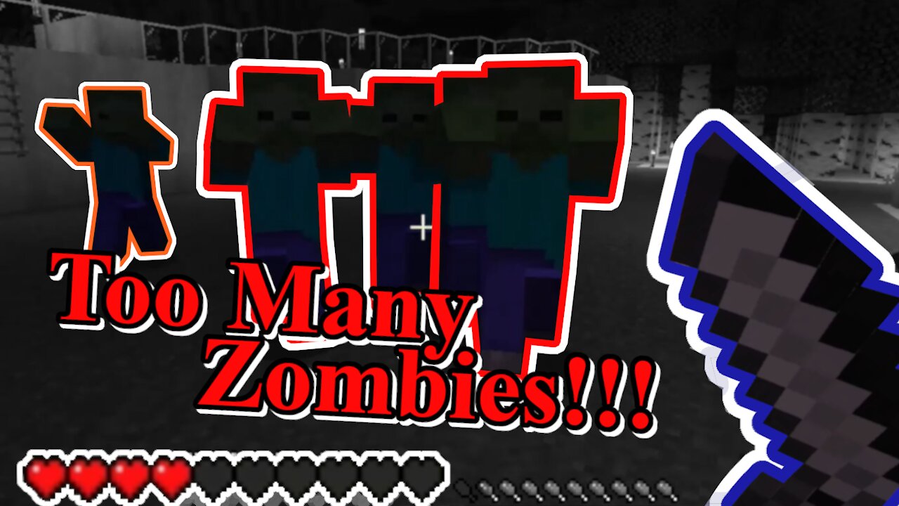 Minecraft Survival TagTeam, But We fight a Hoard of Zombies