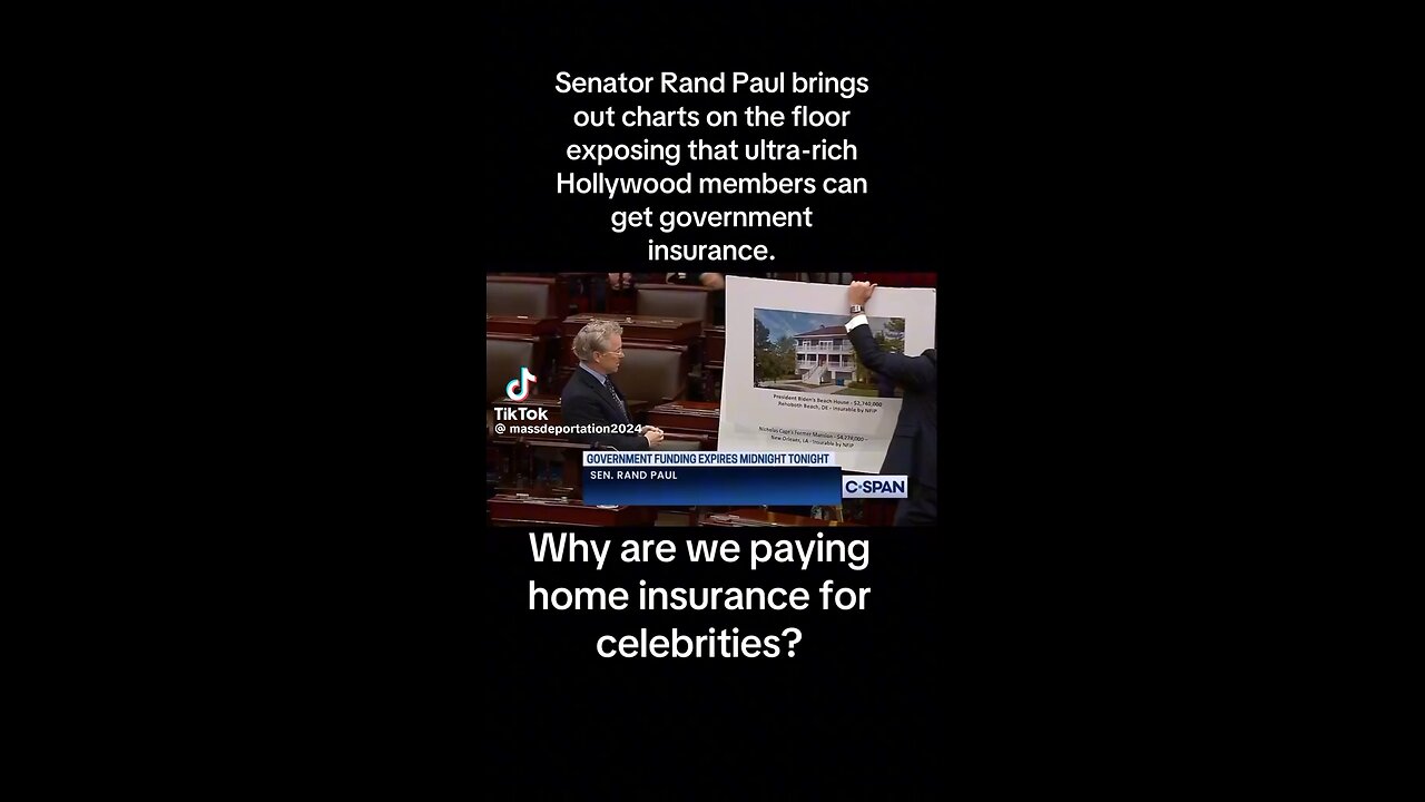 Rand Paul Exposes Hollywood ‘Elites’ Getting Their Home Insurance Paid For