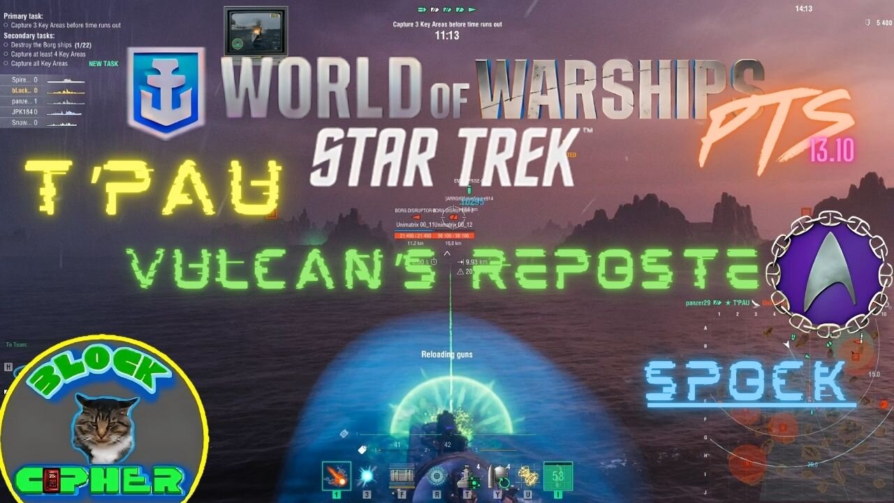 Vulcan's Reposte//Spock//T'PAU//PTS 13.10//Star Trek Colab | World of Warships