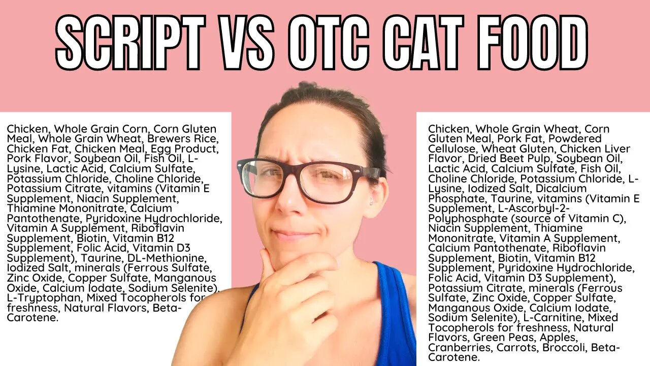 Prescription cat food VS non script food