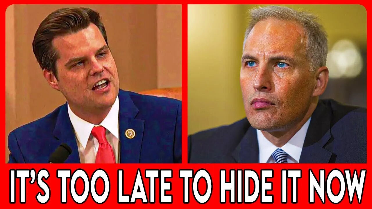 Watch Matt Gaetz EXPOSE Biden's Elite Corruption