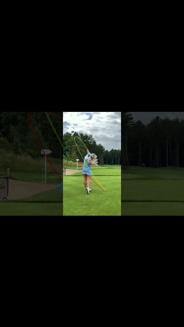 Beauty Prefect Golf Swing ❤️#golf #golfgirl #shorts | GOLF #SHORT