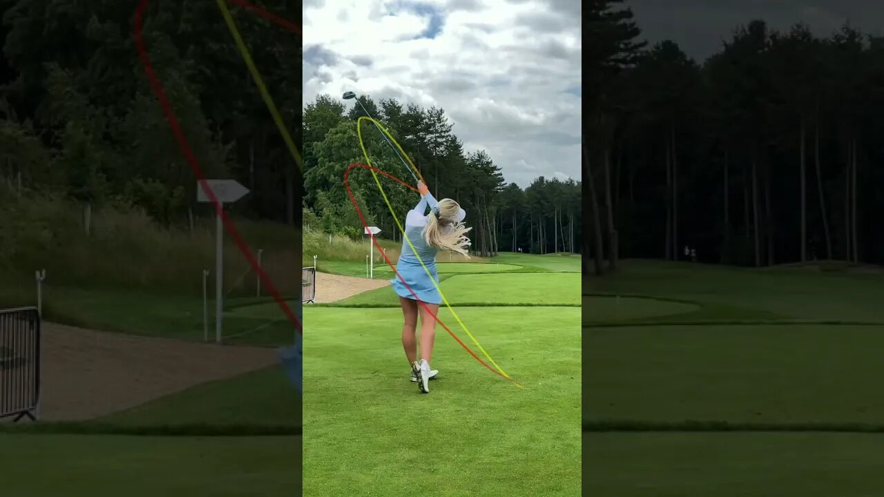 Beauty Prefect Golf Swing ❤️#golf #golfgirl #shorts | GOLF #SHORT