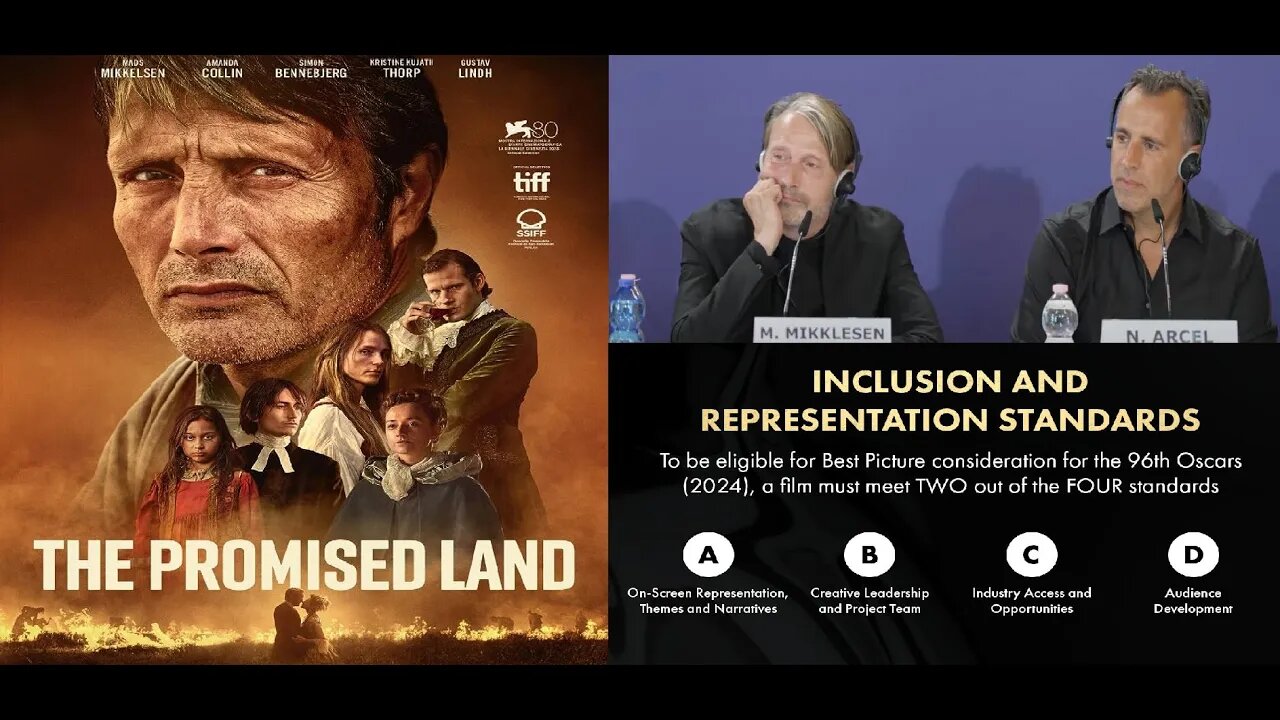 Reporters Asks Mads Mikkelsen About Oscars DEI Quota in The Promised Land, Only Required for Whites?