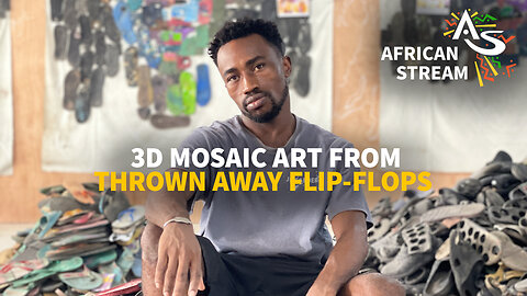 3D MOSAIC ART FROM THROWN AWAY FLIP-FLOPS