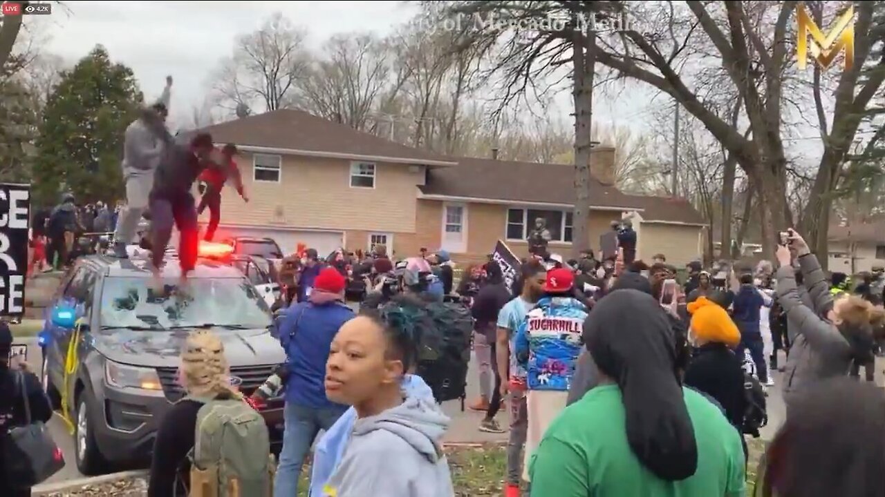 WATCH: Minneapolis BLM Protest Gets Wild, People Jumping on Cop Cars