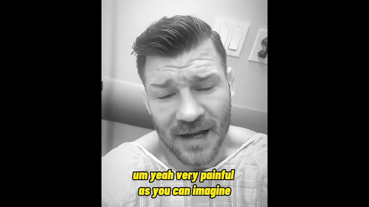 Michael Bisping in hospital with a broken back