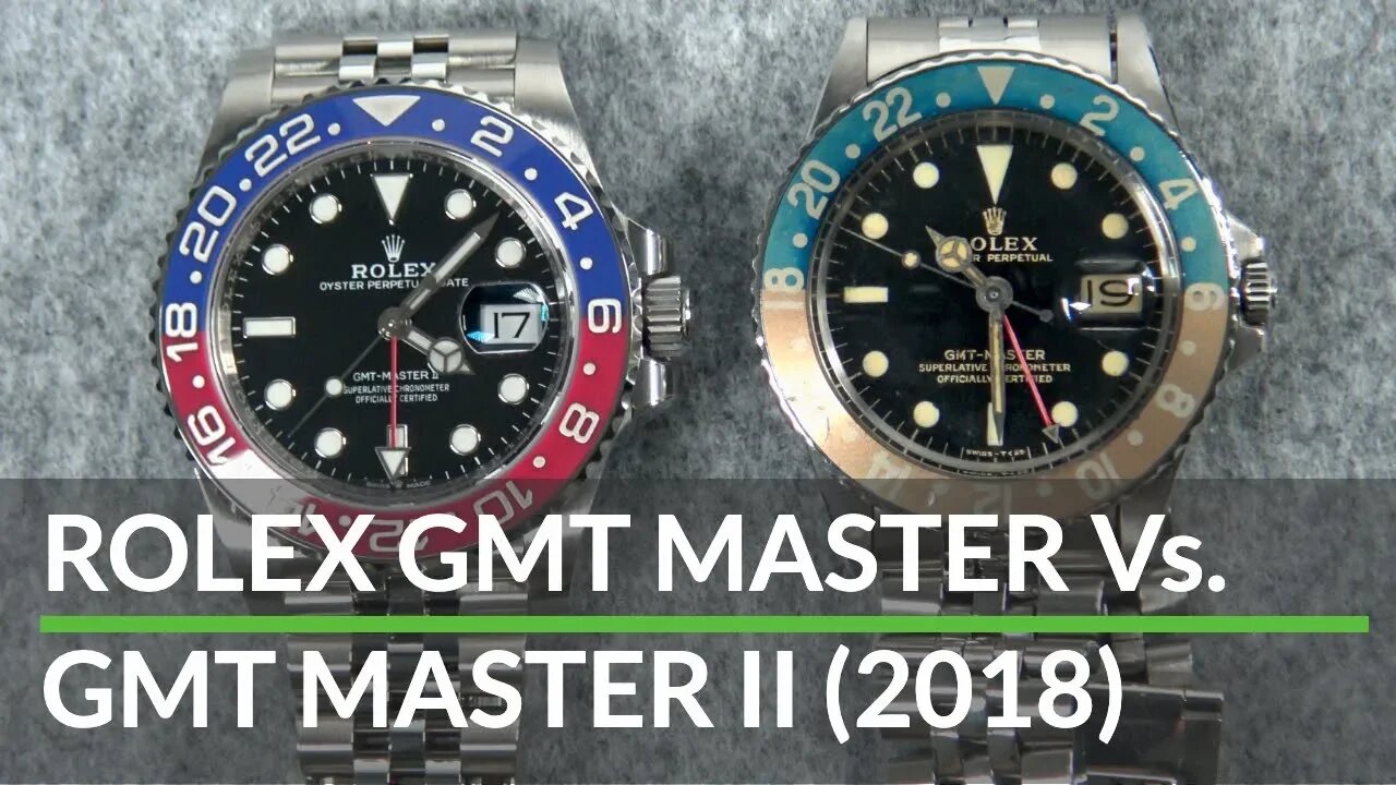 Rolex GMT Master Vs New GMT Master II (Pepsi Versions 1675, 126710 BLOR)