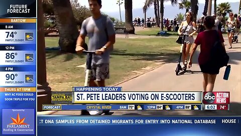 St. Pete leaders to vote on adding e-scooters downtown