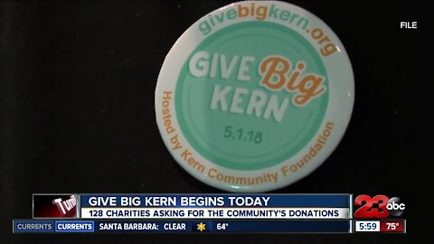 Give Big Kern kicks off Easter Sunday, 128 charities taking part