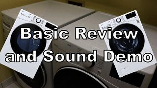 LG washer and Dryer sound test review Model # DLE3600/DLG2601 Model # WM3600HWA/WM3600HVA