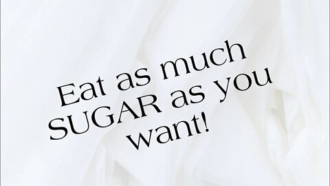 Yes, you can have sugar!