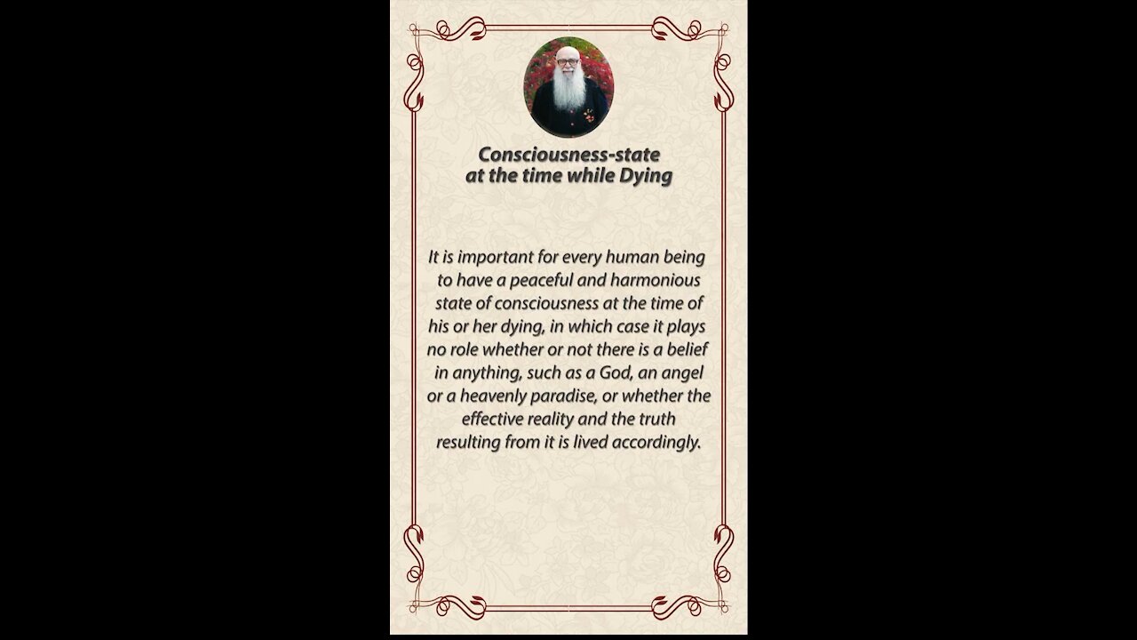 Billy Meier: Consciousness-State At The Time While Dying