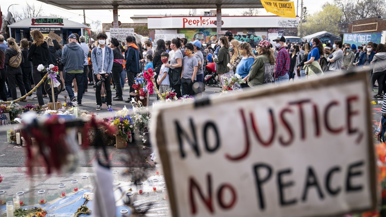 Protests In Minnesota As Jury Deliberates In Chauvin Trial