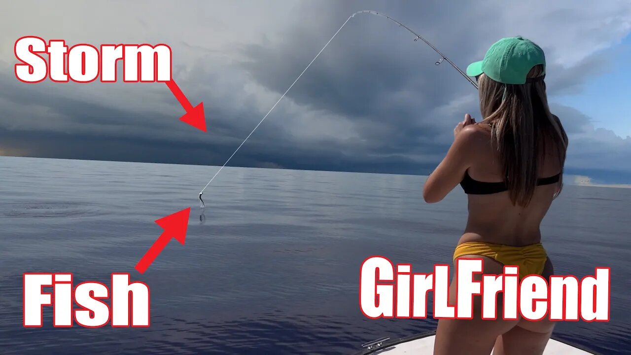 Stuck in Storm after catching a HUGE fish {Catch and Cook}