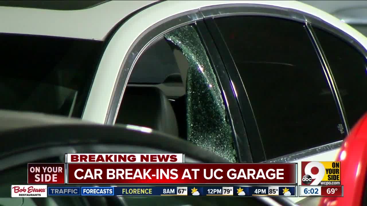 Thieves stole car, broke into dozens of cars at University of Cincinnati parking garage