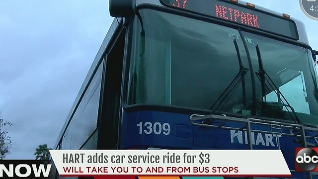 HART service picks up and drops off at bus stops in Brandon