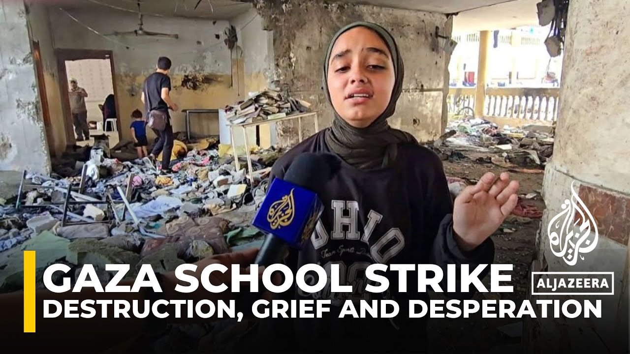 Aftermath of Israeli air strike on Gaza's al-Tabin school: Destruction, grief and desperation