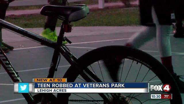 Teen Robbed at Veterans Park