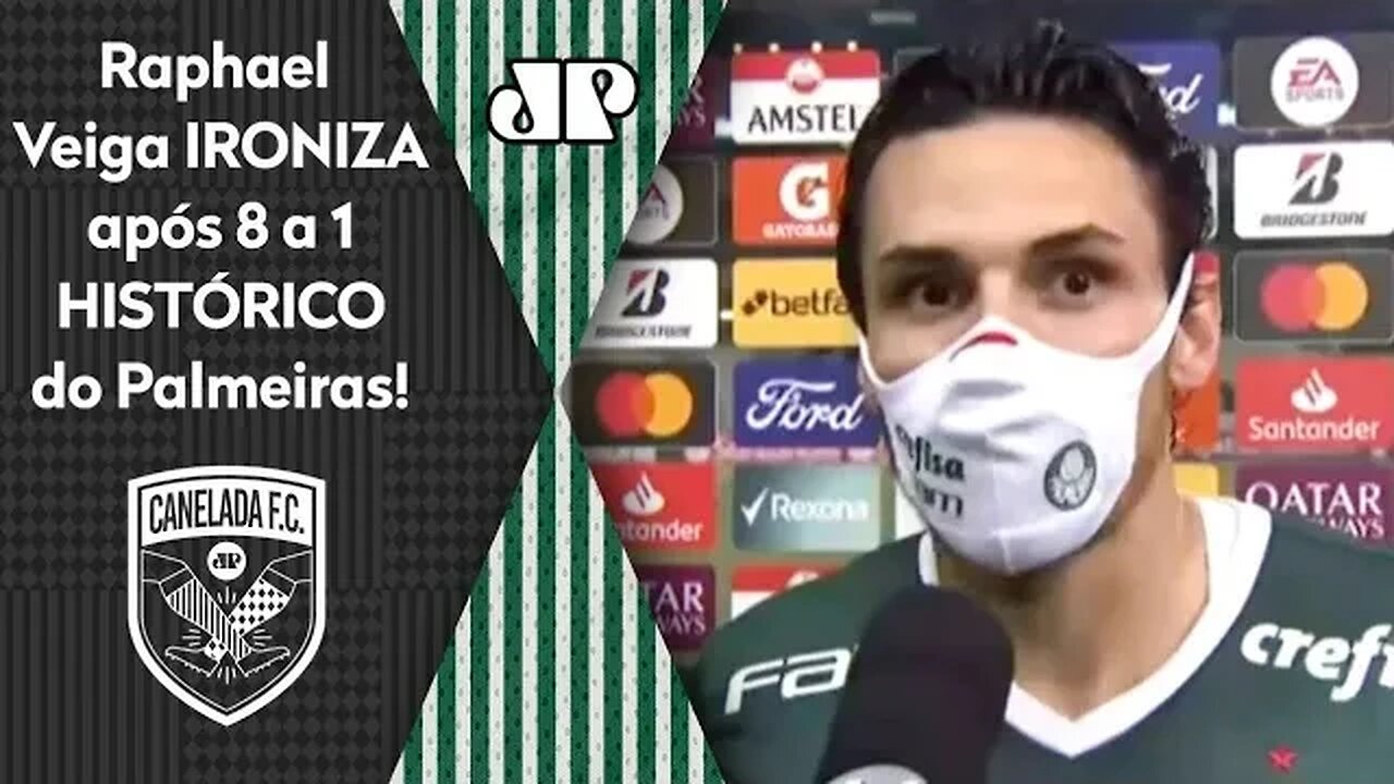 DEVOLVEU! OLHA quem Raphael Veiga IRONIZOU após 8 a 1 do Palmeiras na Libertadores!