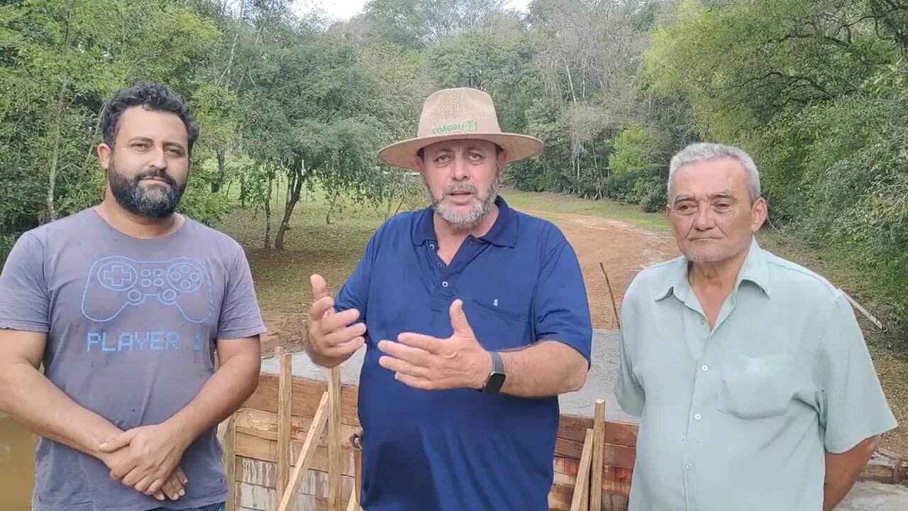 Prefeito e vereadores vistoriam obras da ponte sobre o Riozinho