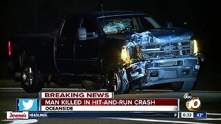 Man dies in hit-and-run crash in Oceanside