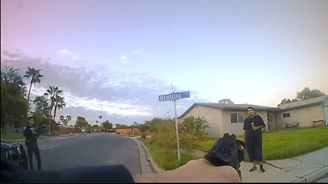 Police Bodycam Shows Man Shot In Chest For Throwing Bricks On Cops in California