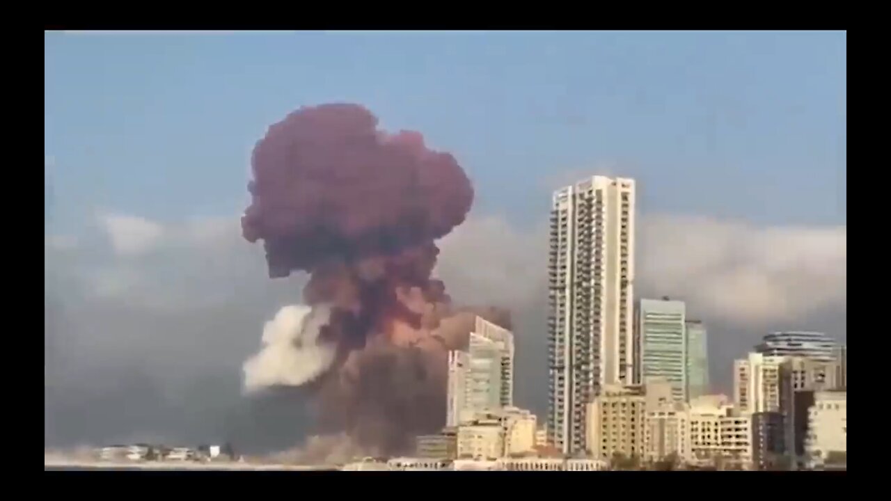 Vídeo recopilatorio de la explosión en Beirut, Líbano