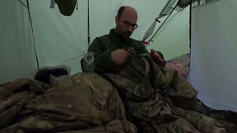 In the Lanshan 2 tent. woodland wildcamping Jan 2022