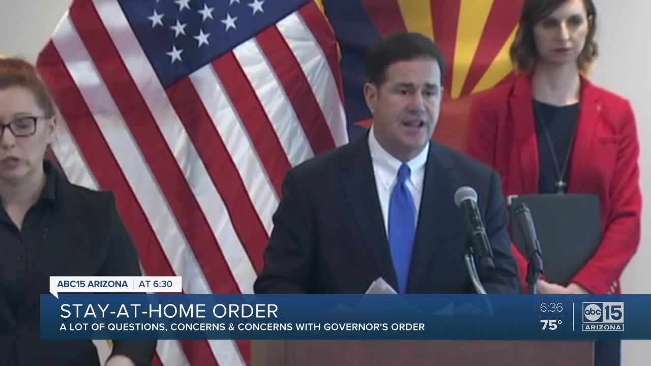 Questions and concerns about Governor Ducey's order go unanswered