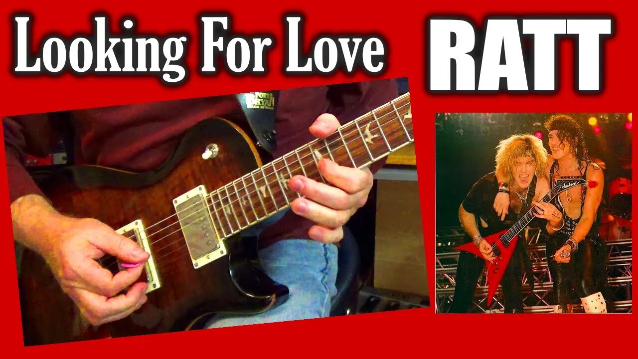 Ratt - Looking For Love (GUITAR COVER) #music