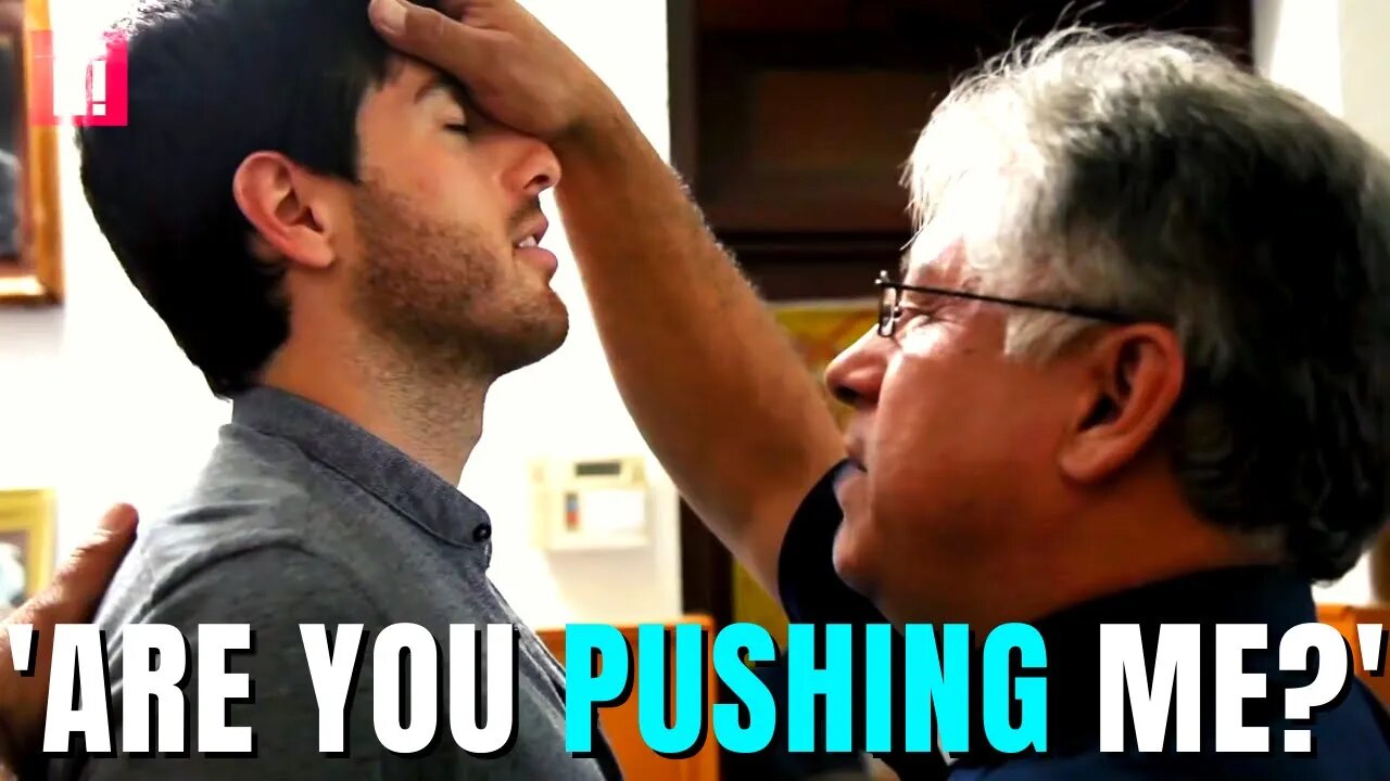 EPIC FAIL: Priest tries to exorcise atheist - things get awkward