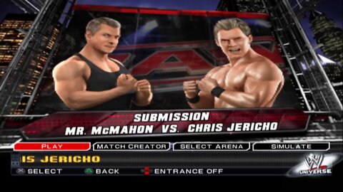 WWE SmackDown vs Raw 2011 Mr. McMahon vs Chris Jericho