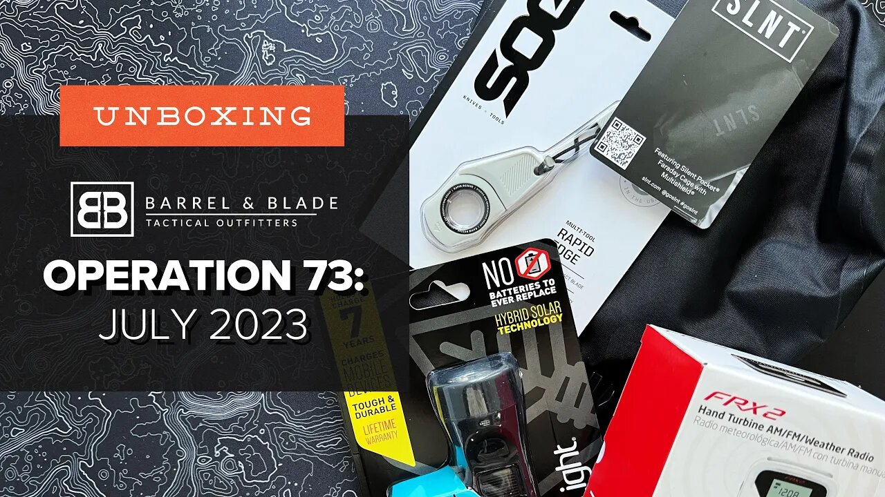 Sustainable Survival - Unboxing Barrel & Blade - Operation 73 (Level 2 - July 2023)