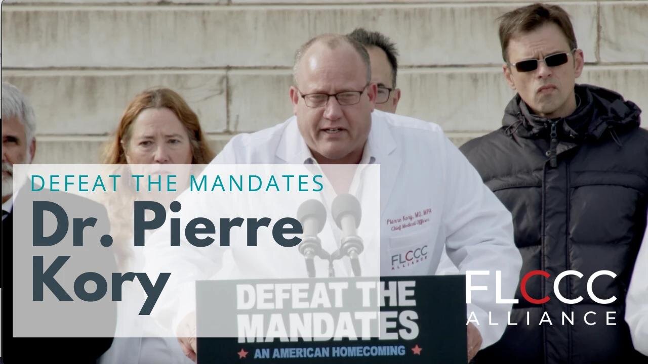 Deafeat the Mandates Jan. 23, 2022: Dr. Pierre Kory speaks at the capitol during 'Defeat the Mandates'