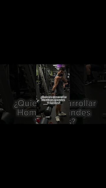 ¿Quieres desarrollar hombros grandes y fuertes? #gym #shorts