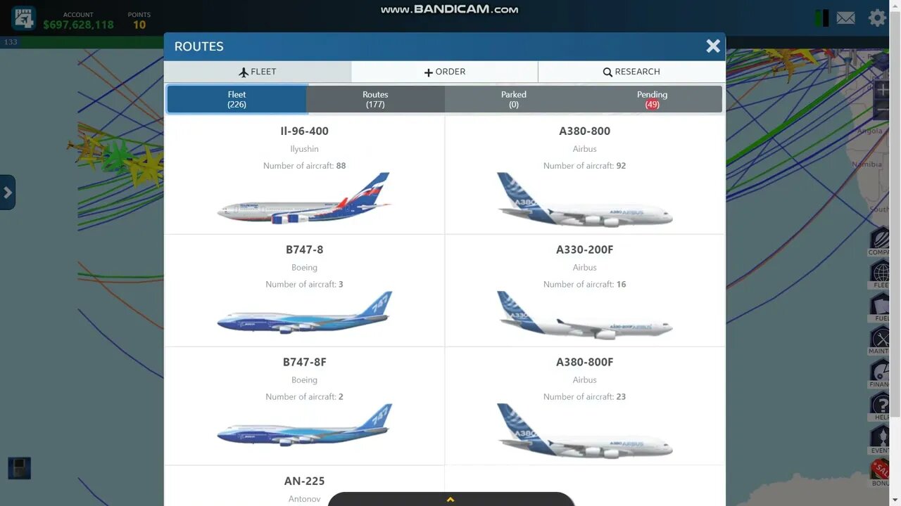 Airline Manager 4 Best Aircraft