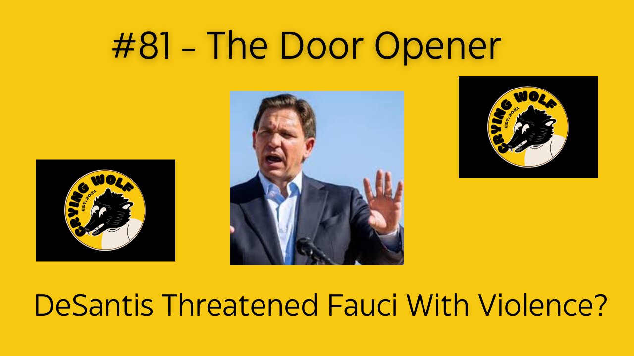 DeSantis Threatened Fauci With Violence?