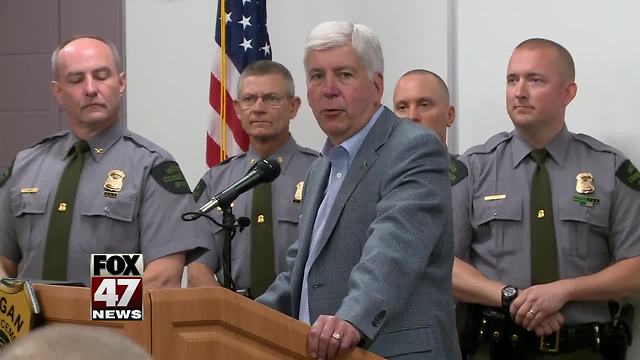 New DNR recruits get a visit from the governor