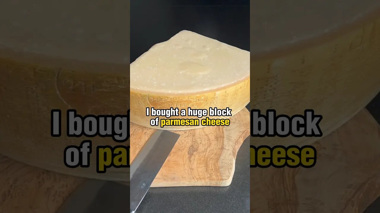 I Bought A Huge Block Of Parmesan Cheese!