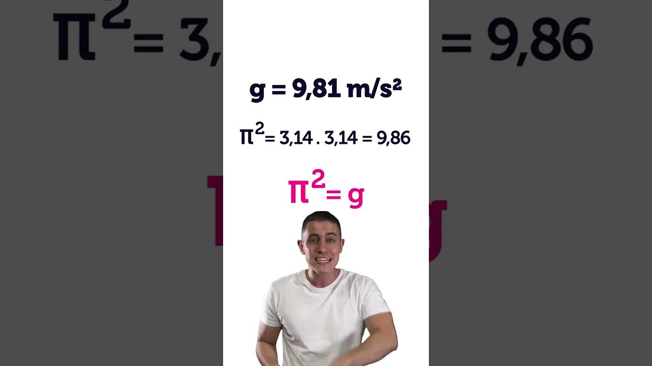 O que π tem a ver com a gravidade? #shorts