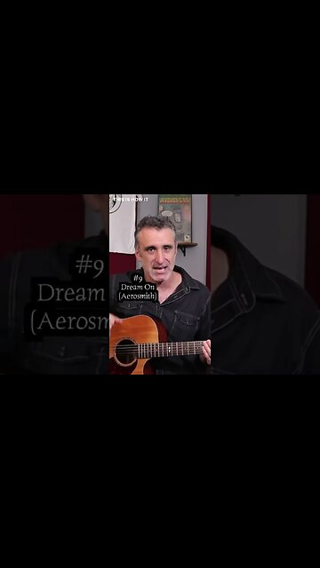 Dream on by Aerosmith uses cool chord triads #shorts