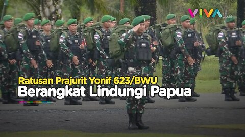 Gubernur Kalsel Lepas Ratusan Prajurit TNI Menuju Tanah Papua