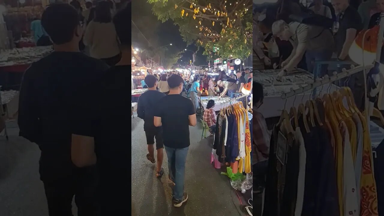 Chiang Mai Thailand 🇹🇭 Walking Street Nightmarket #shorts #thailand #chiangmai #Nightmarket #travel