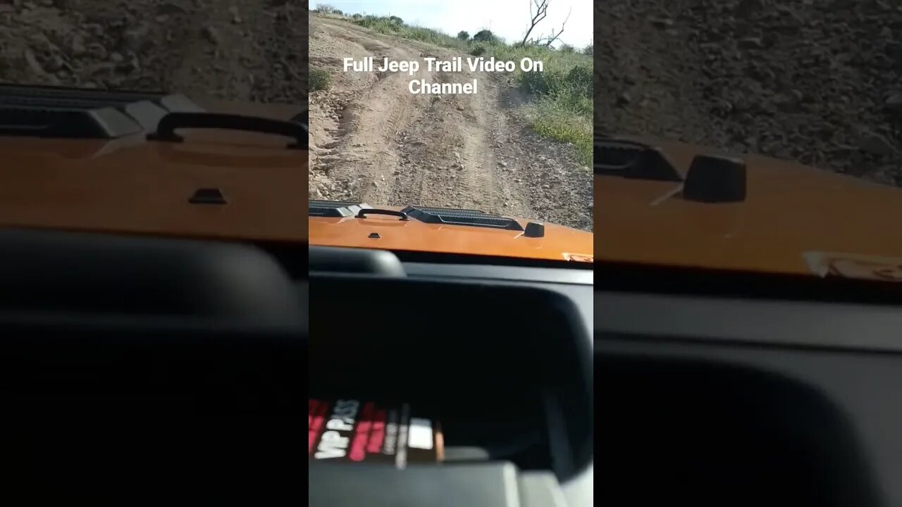 Jeep Trail Short. Jeep Wrangler Descent & Climb From Driver POV. Sycamore Trail, Arizona