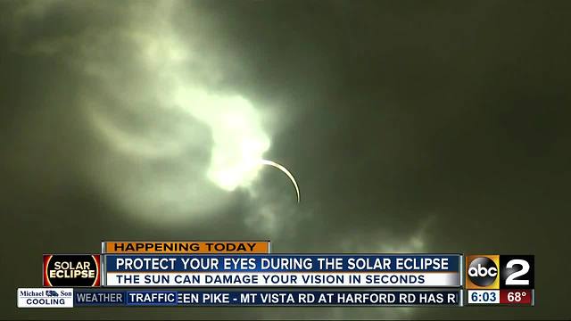 Protect your eyes during the solar eclipse