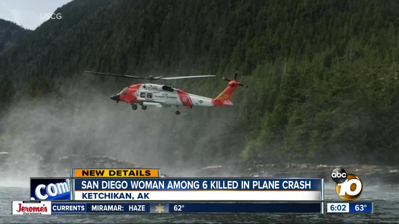 San Diego resident identified as one of six killed in Alaska plane crash